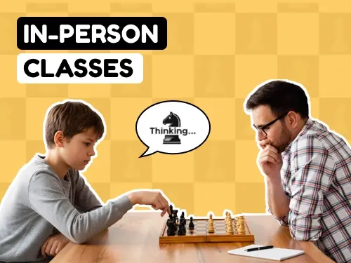 In-Person Chess Classes with Expert Guidance Hands-on chess training at our centers with practice games, tournaments, and continuous progress tracking