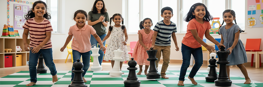 Games and interactive activities make chess learning enjoyable while improving understanding and skills.