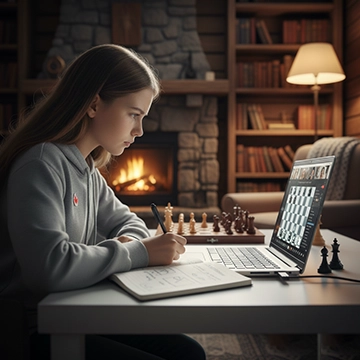 Adults can learn chess from scratch or enhance skills with expert guidance online.