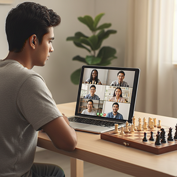 Sharpen skills with online classes for international players and competitive chess training
